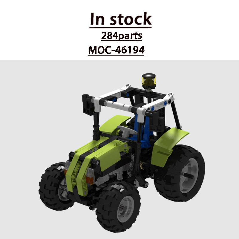Urban Farming Building - MOC-46194 アーバンファーム農業トラクター ビルディングブロックモデル 284 パーツ MOC