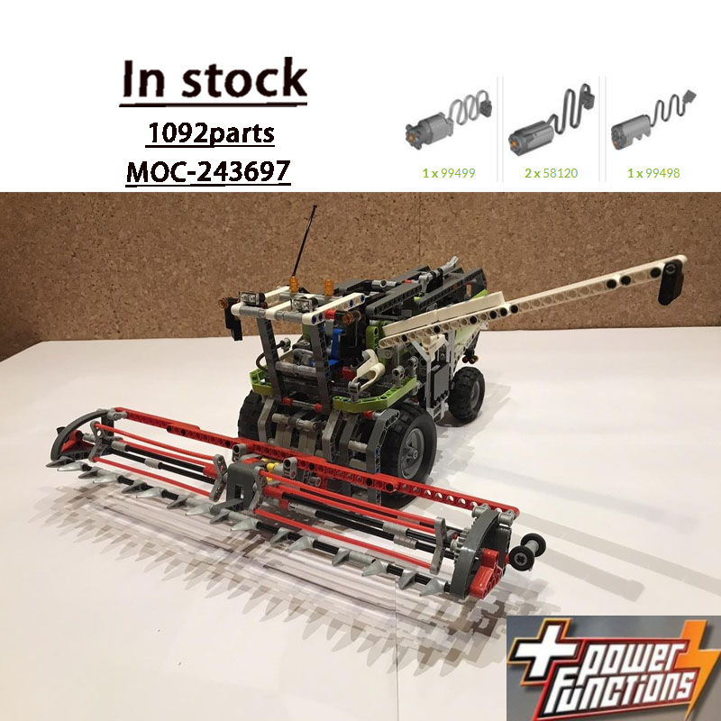 Urban Farming Building - MOC-243697 アーバンファーム農業用コンバインハーベスタービルディングブロックモデル 1092 パーツ 男の子 子供の誕生日