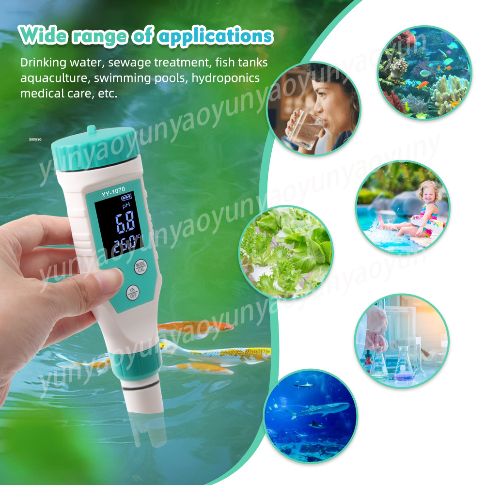 7 in 1デジタル水質テスターPH ORP EC TDS塩 - Ec Meter Digital のレビューと価格