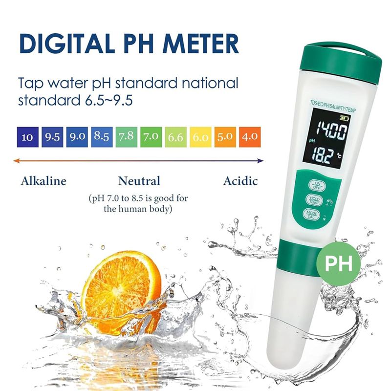 AT02-5 In1 デジタル PH メーター高精度水質テス - Ec Meter Digital のレビューと価格