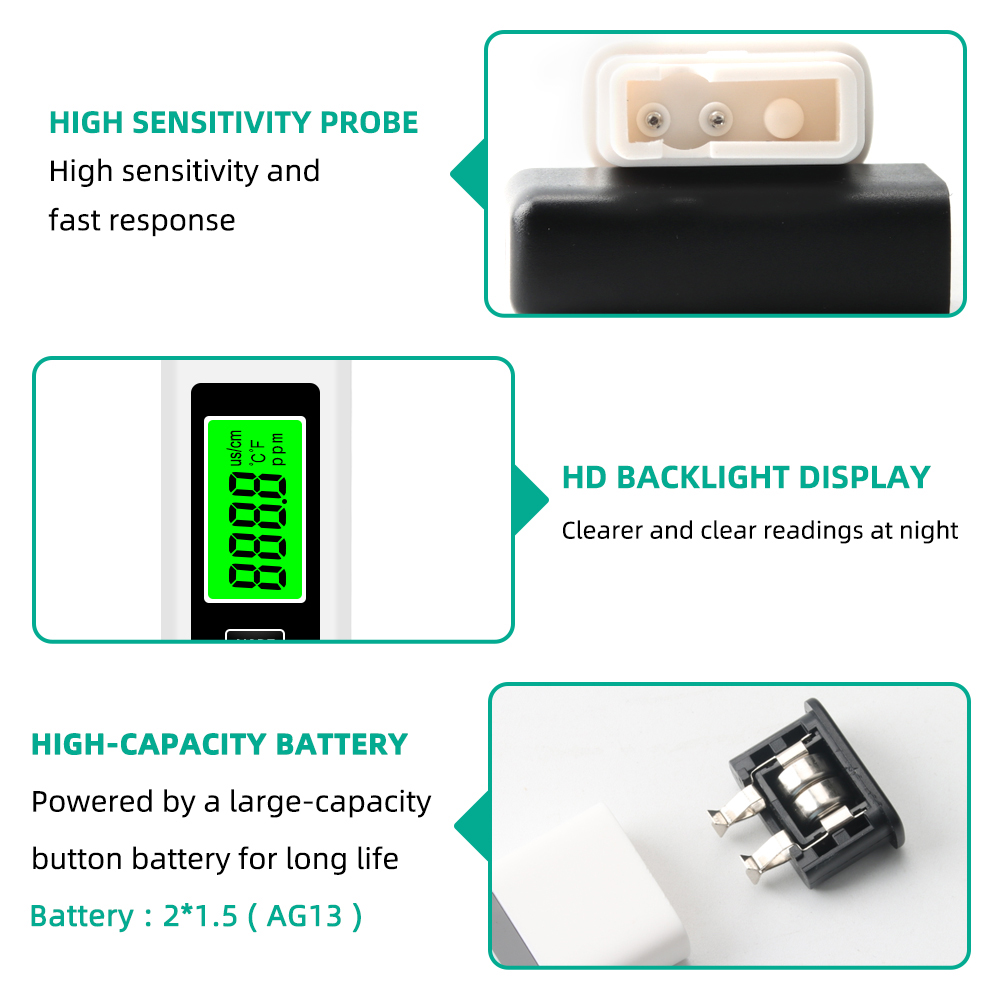 4 in 1 デジタル水質テスター TDS EC & 温度（ - Ec Meter Digital のレビューと価格