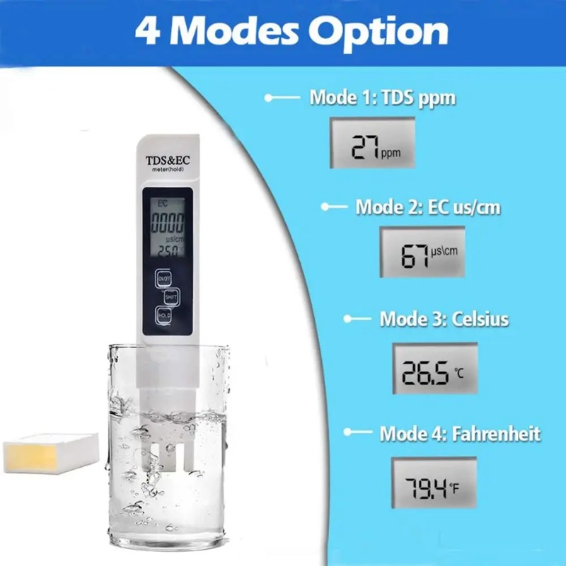 ホワイトデジタル水質テスター TDS EC メーター 0-9 - Ec Meter Digital のレビューと価格