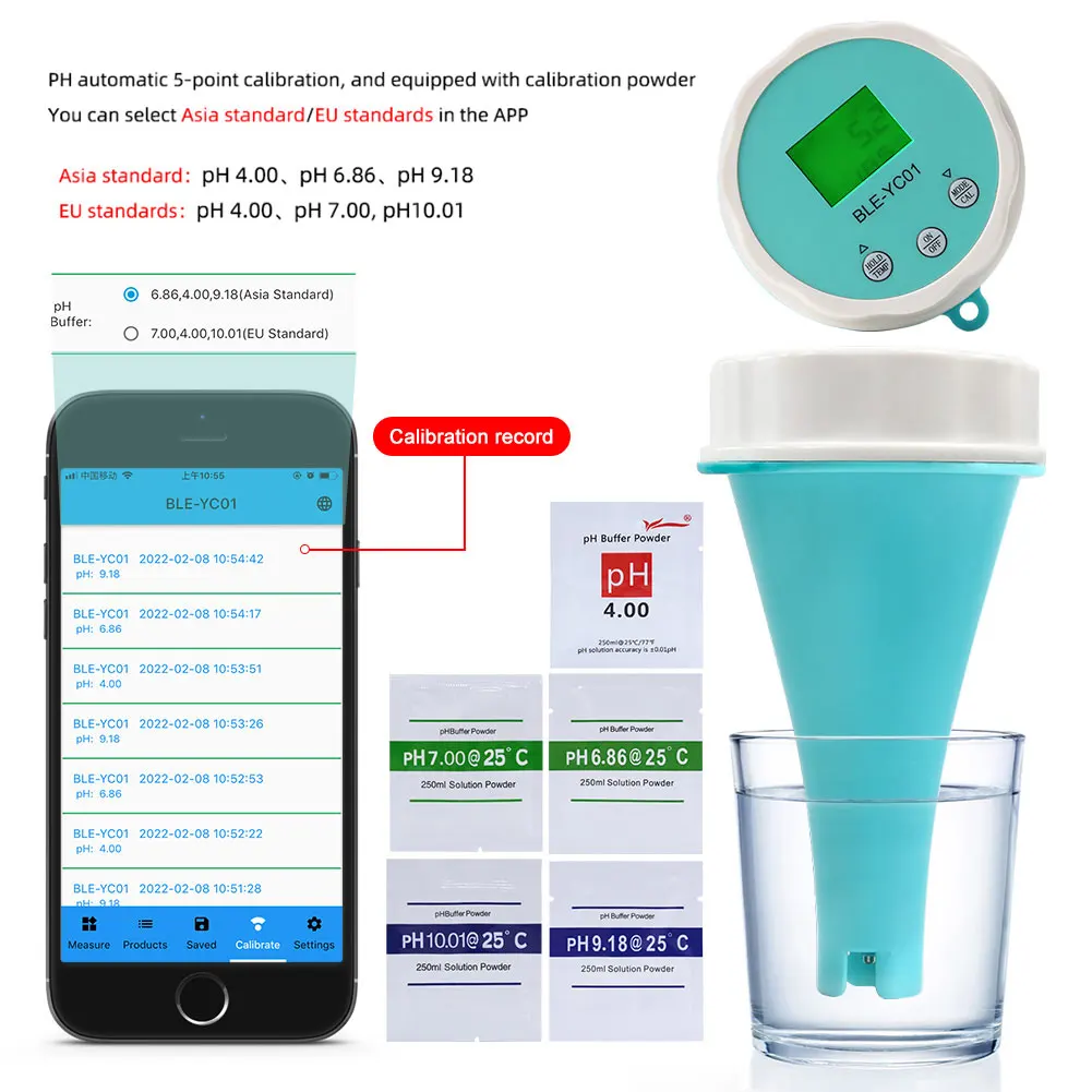 6 in 1 水質検査メーター APP オンラインモニター  - Ec Meter Digital のレビューと価格