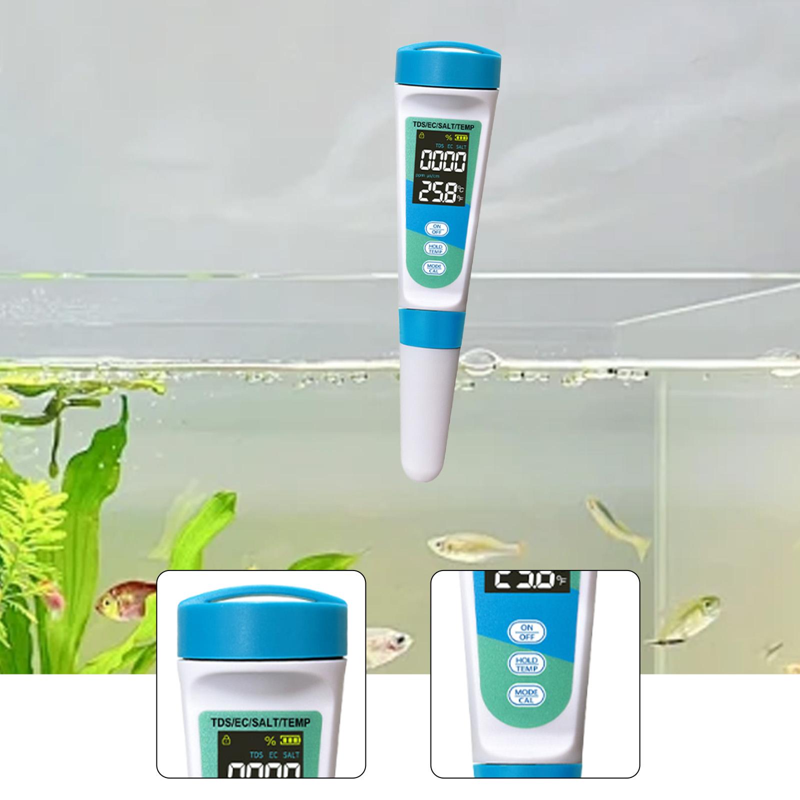 4 in 1 EC TDS 塩分温度計水質検査キット飲料水プ - Ec Meter Digital のレビューと価格